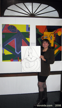 Soraida With Peace Drawing